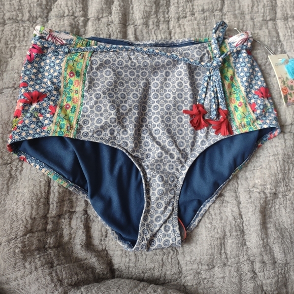 Johnny Was Other - NWT Johnny WAS high waisted swim bottoms - L